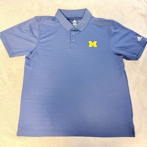 Adidas Royal Blue Polo with Yellow Emblem